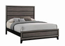 Watson Eastern King & Queen Bed Grey Oak and Black - Furniture Now (CA)