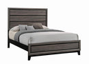 Watson Eastern King & Queen Bed Grey Oak and Black - Furniture Now (CA)