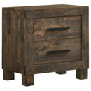 Woodmont 2-drawer Nightstand Rustic Golden Brown - Furniture Now (CA)