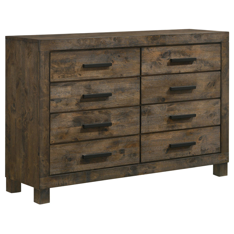 Woodmont 8-drawer Dresser Rustic Golden Brown - Furniture Now (CA)