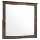 Woodmont Rectangle Dresser Mirror Rustic Golden Brown - Furniture Now (CA)