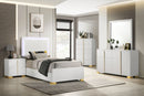 Marceline Bedroom Sets White & Black 4 & 5 Piece - Furniture Now (CA)