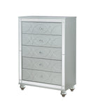 Gunnison 5-drawer Chest Silver Metallic - Furniture Now (CA)