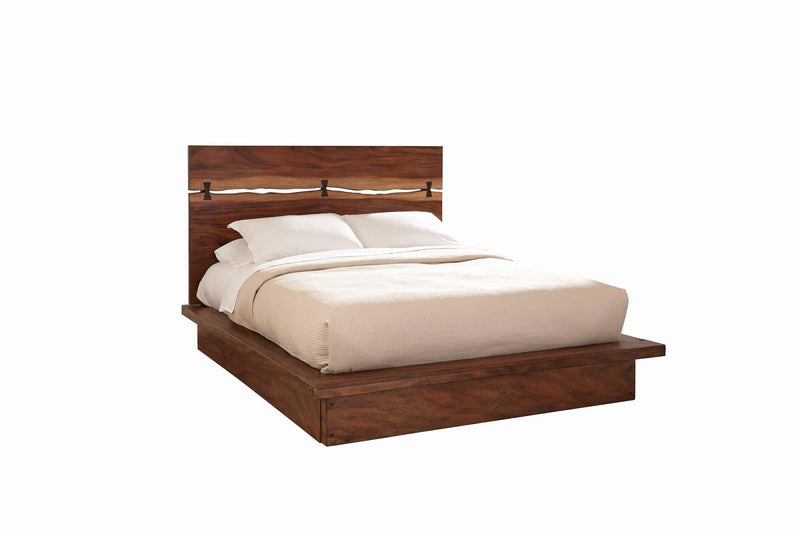 Winslow California King, E.King & Queen Bed Smokey Walnut and Coffee Bean - Furniture Now (CA)