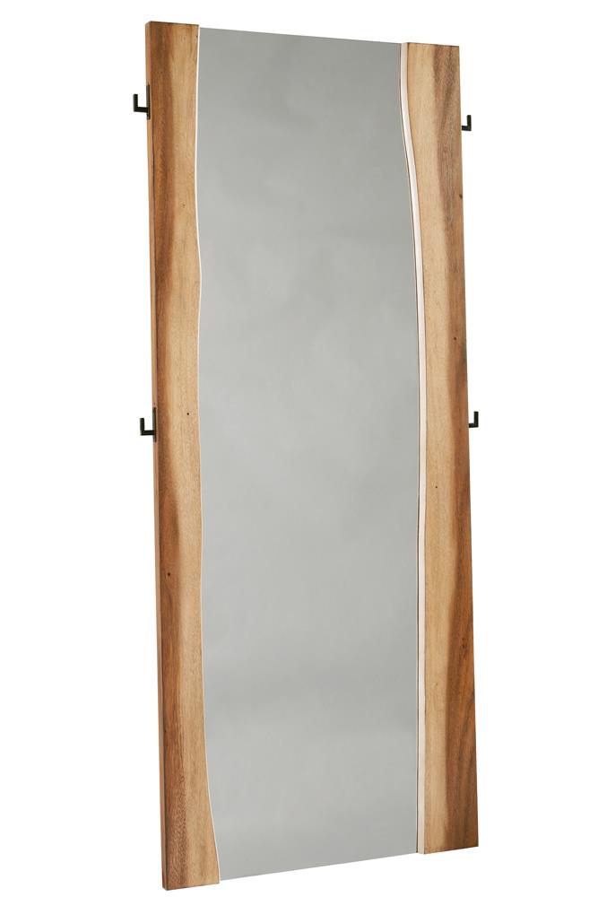 Winslow Standing Mirror Smokey Walnut and Coffee Bean - Furniture Now (CA)