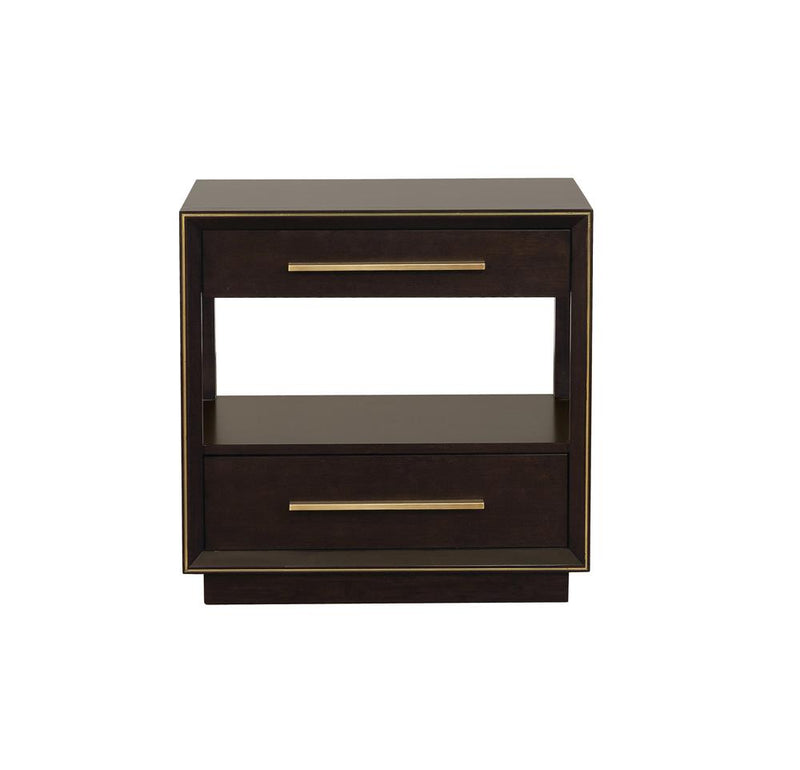 Durango 2-drawer Nightstand Smoked Peppercorn - Furniture Now (CA)