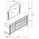 Evangeline Dresser With Mirror - Furniture Now (CA)