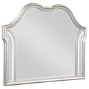 Evangeline Camel Top Dresser Mirror Silver Oak - Furniture Now (CA)