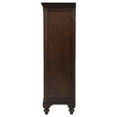 Andover 6-drawer Tempered Glass Door Chest Dark Oak - Furniture Now (CA)