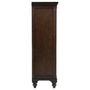 Andover 6-drawer Tempered Glass Door Chest Dark Oak - Furniture Now (CA)