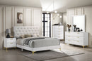 Kendall Panel Bed E.King, & Queen Black & White - Furniture Now (CA)