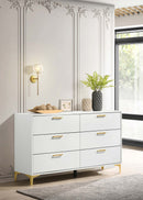Kendall 6-drawer Dresser White - Furniture Now (CA)