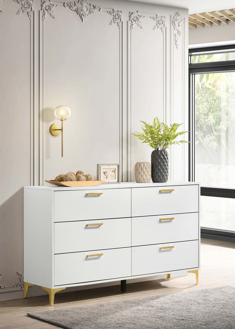 Kendall 6-drawer Dresser White - Furniture Now (CA)