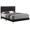 Kendall Panel Bed E.King, & Queen Black & White - Furniture Now (CA)