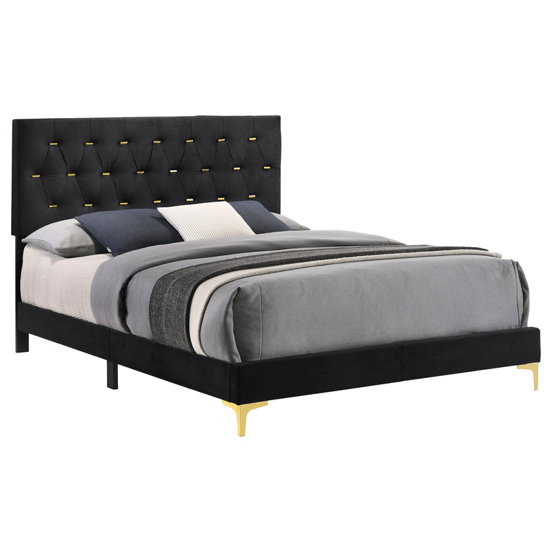 Kendall Panel Bed E.King, & Queen Black & White - Furniture Now (CA)
