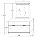 Kendall Dresser With Mirror - Furniture Now (CA)