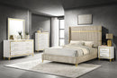 Lucia 4 & 5 Piece Bedroom Set King & Queen Beige & Grey - Furniture Now (CA)