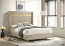 Lucia Eastern King & Queen Bed Beige & Grey - Furniture Now (CA)