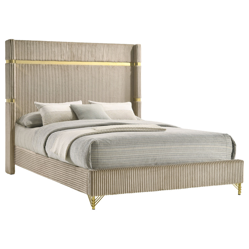 Lucia Eastern King & Queen Bed Beige & Grey - Furniture Now (CA)