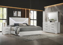 Ives 4 & 5 Piece Bedroom Set E.king & Queen White & Grey - Furniture Now (CA)
