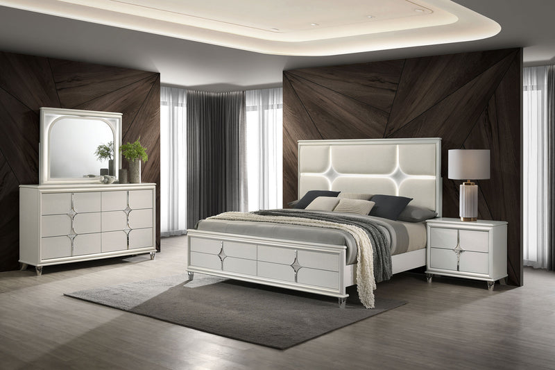 Olivia 4 & 5 Piece Bedroom Set E.King, Queen, & Cal.King - Furniture Now (CA)