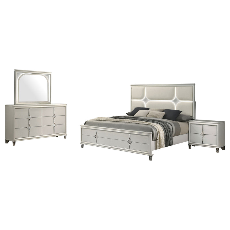 Olivia 4 & 5 Piece Bedroom Set E.King, Queen, & Cal.King - Furniture Now (CA)