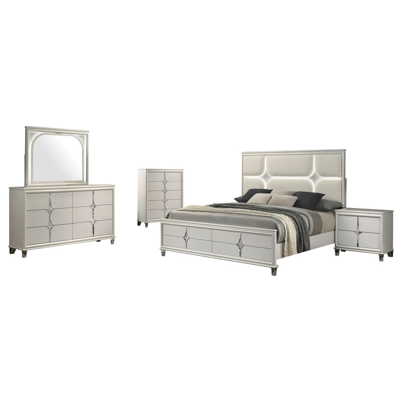 Olivia 4 & 5 Piece Bedroom Set E.King, Queen, & Cal.King - Furniture Now (CA)