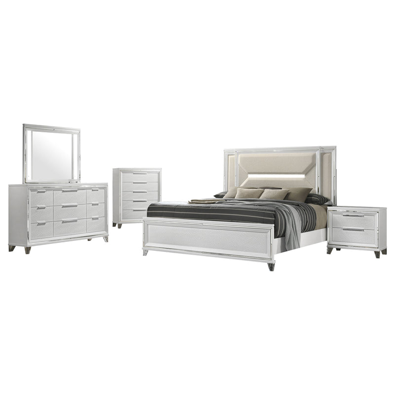 Marmore 4 & 5 Pc E.king, Cal.king, & Queen Bedroom Set - Furniture Now (CA)