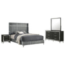 Lucia 4 & 5 Piece Bedroom Set King & Queen Beige & Grey - Furniture Now (CA)