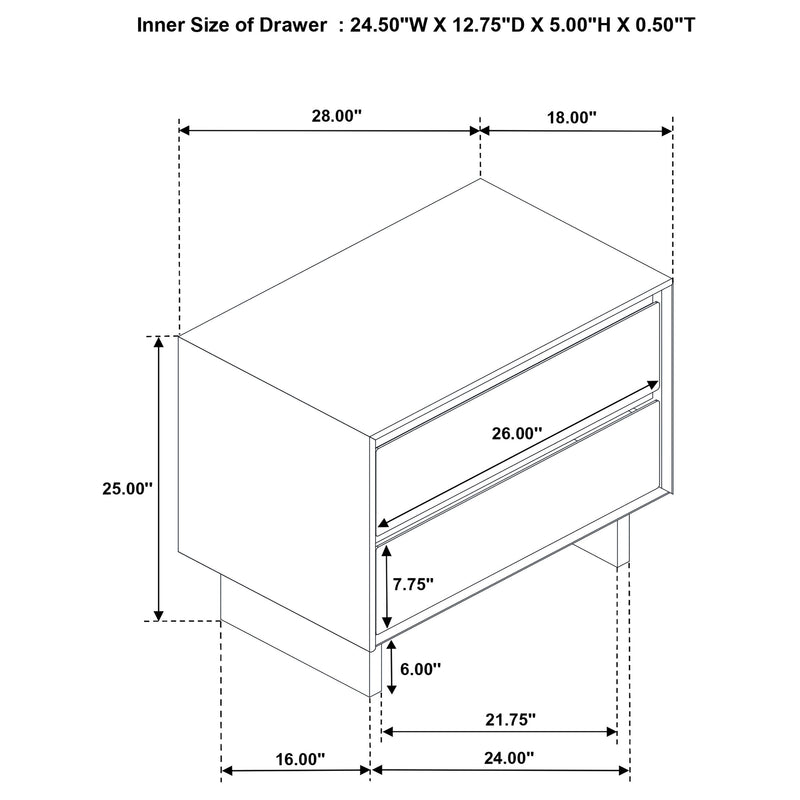 Glenwood Nightstand - Furniture Now (CA)