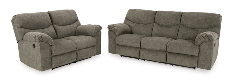 Alphons Reclining Fabric Loveseat & Sofa Both for this price