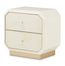 AICO La Rachelle Nightstand/End Table 2 Drawers in Medium Champagne - Furniture Now (CA)