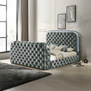 Eastern King Bed w/LED, Fireplace & TV Stand