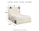 Cambeck Bed with 4 Storage Drawers