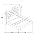 Melody Wingback Bed