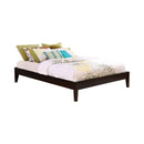 Hounslow California King, E.King, & Queen Universal Platform Bed Cappuccino - Furniture Now (CA)