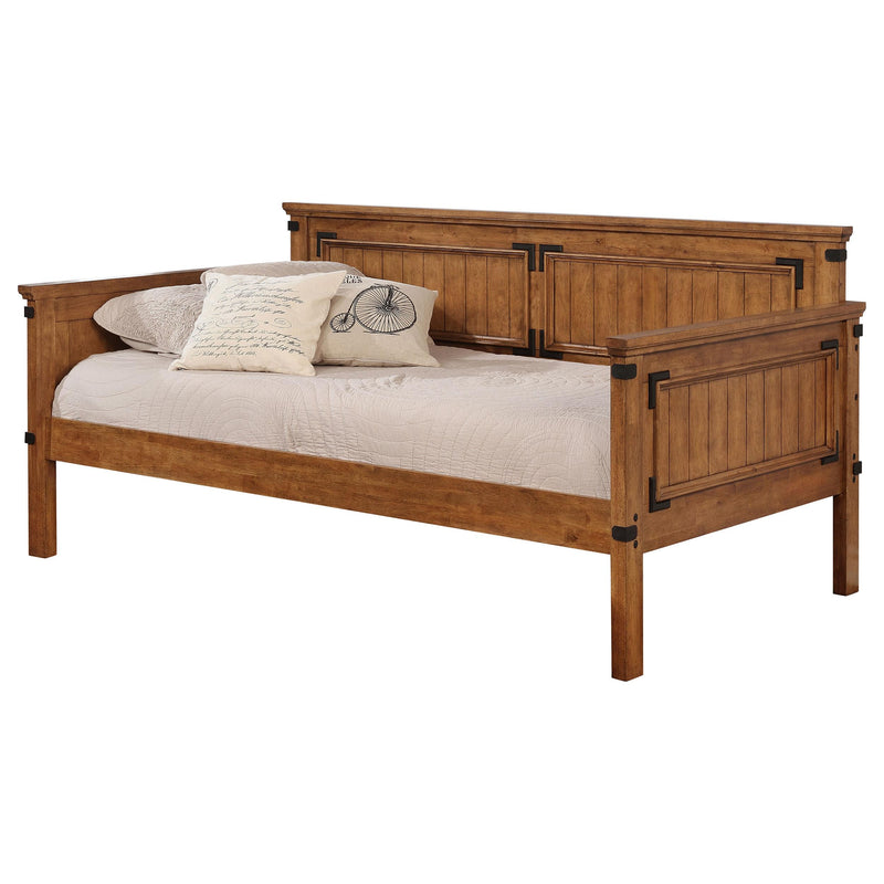 Oakdale Wood Twin Daybed with Trundle Rustic Honey - Furniture Now (CA)