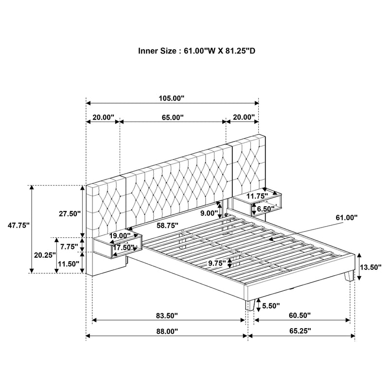 Marley Eastern King & Queen Bed - Furniture Now (CA)