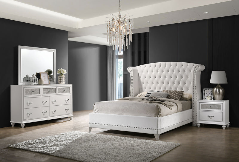 Barzini Bedroom Set White - Furniture Now (CA)