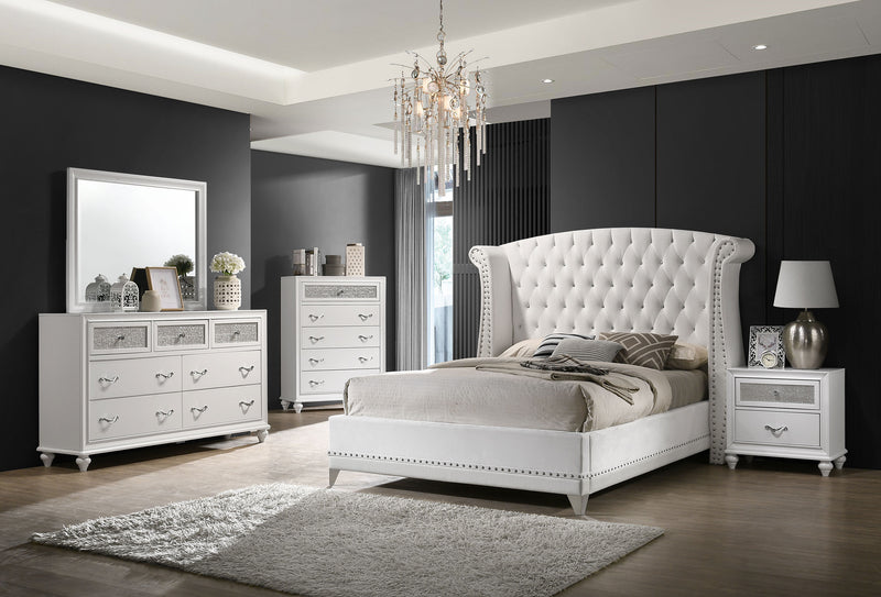 Barzini Bedroom Set White - Furniture Now (CA)