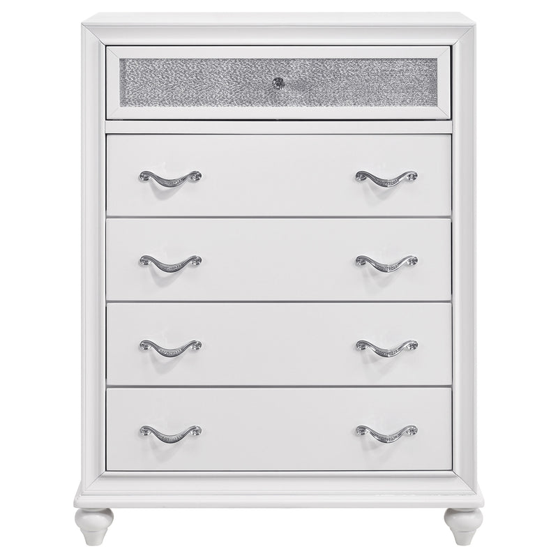 Barzini Bedroom Set White - Furniture Now (CA)