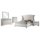 Barzini Bedroom Set White - Furniture Now (CA)