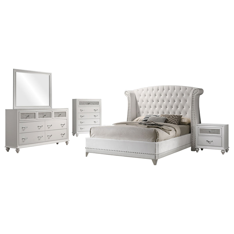 Barzini Bedroom Set White - Furniture Now (CA)