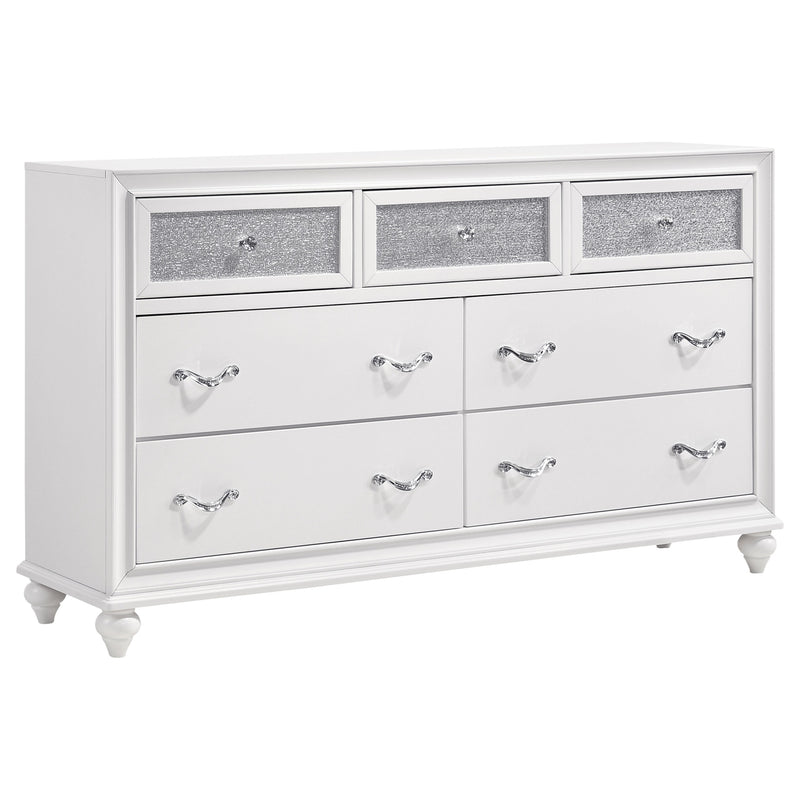 Barzini Bedroom Set White - Furniture Now (CA)
