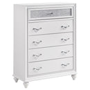 Barzini Bedroom Set White - Furniture Now (CA)