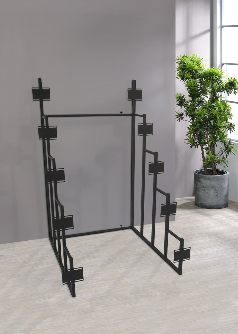 Duarto 5-tier Headboard Display Rack Black - Furniture Now (CA)
