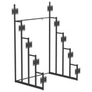 Duarto 5-tier Headboard Display Rack Black - Furniture Now (CA)