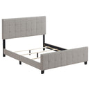 Fairfield Eastern King & Queen Upholstered Panel Bed Beige & Grey - Furniture Now (CA)