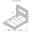 Tisdall Wingback Bed with Flame Visualizer