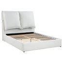 Gwendoline Upholstered Platform Bed with Pillow Headboard White - Furniture Now (CA)